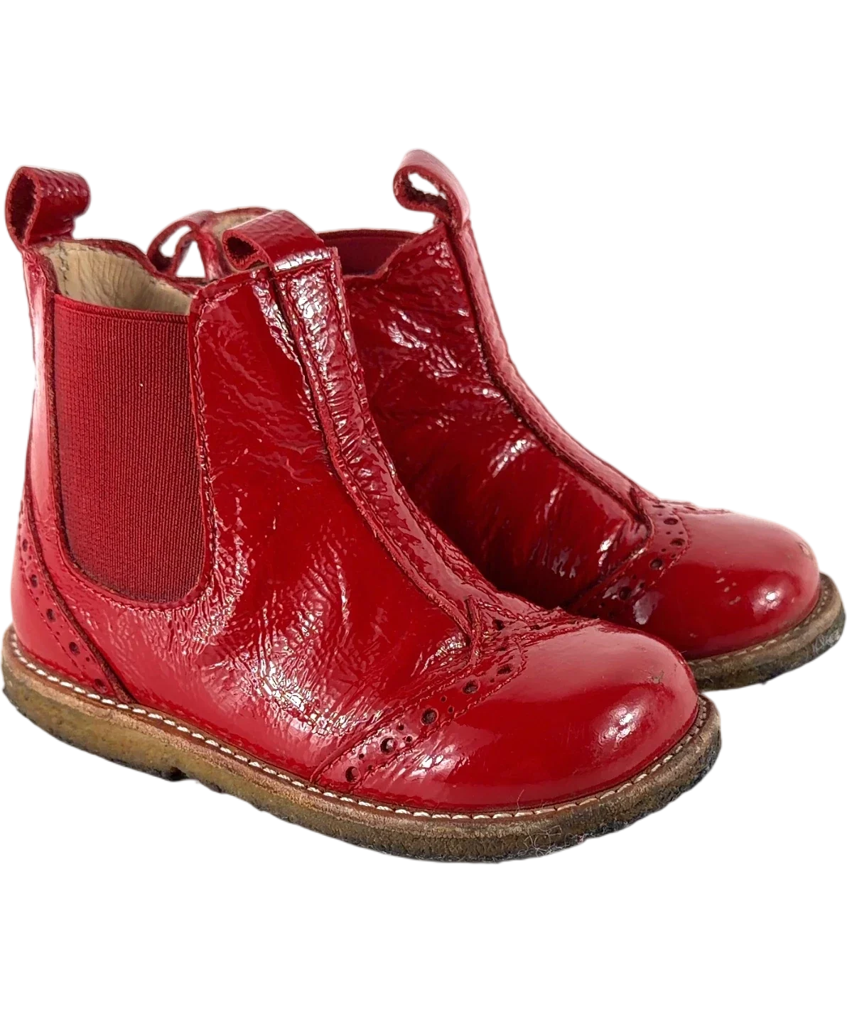 Angulus Red Colour, size UK 5.5 EU 22 👼 — fabric detail