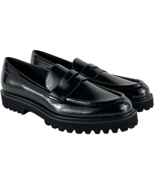 Charles & Keith Kaiya Penny Loafers Black UK 8