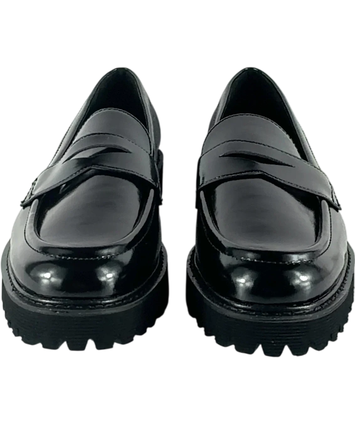 Charles & Keith Black Kaiya Penny Loafers, size UK 8 EU 41 👠 — detail