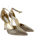 STEVE MADDEN gold SPARX-R, size UK 8 EU 41 👠 — front