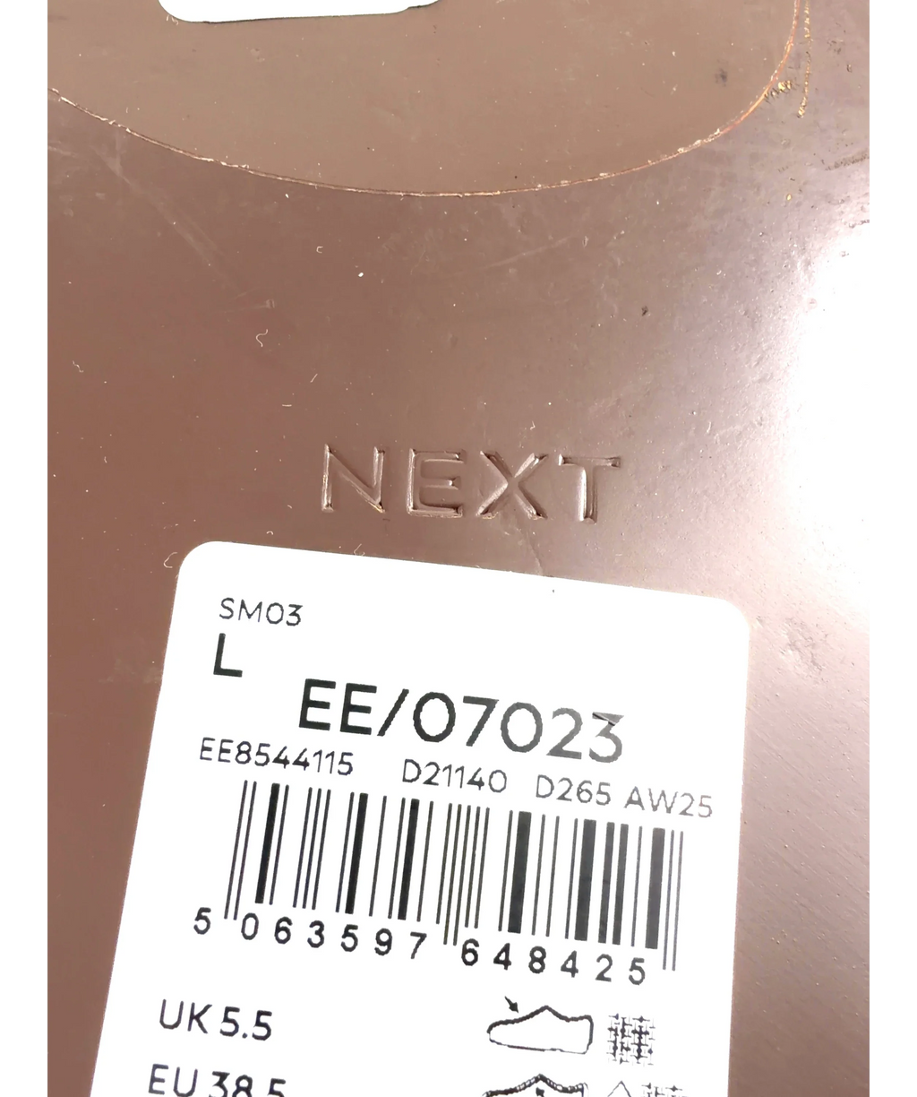 Next Brown Colour, size UK 5.5 EU 38.5 👠 — care label