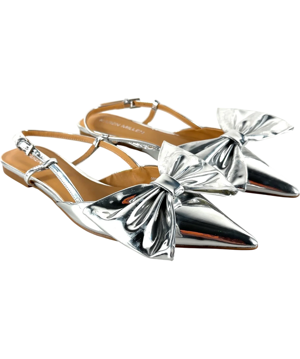 KAREN MILLEN silver Colour, size UK 5 EU 38 👠 — front