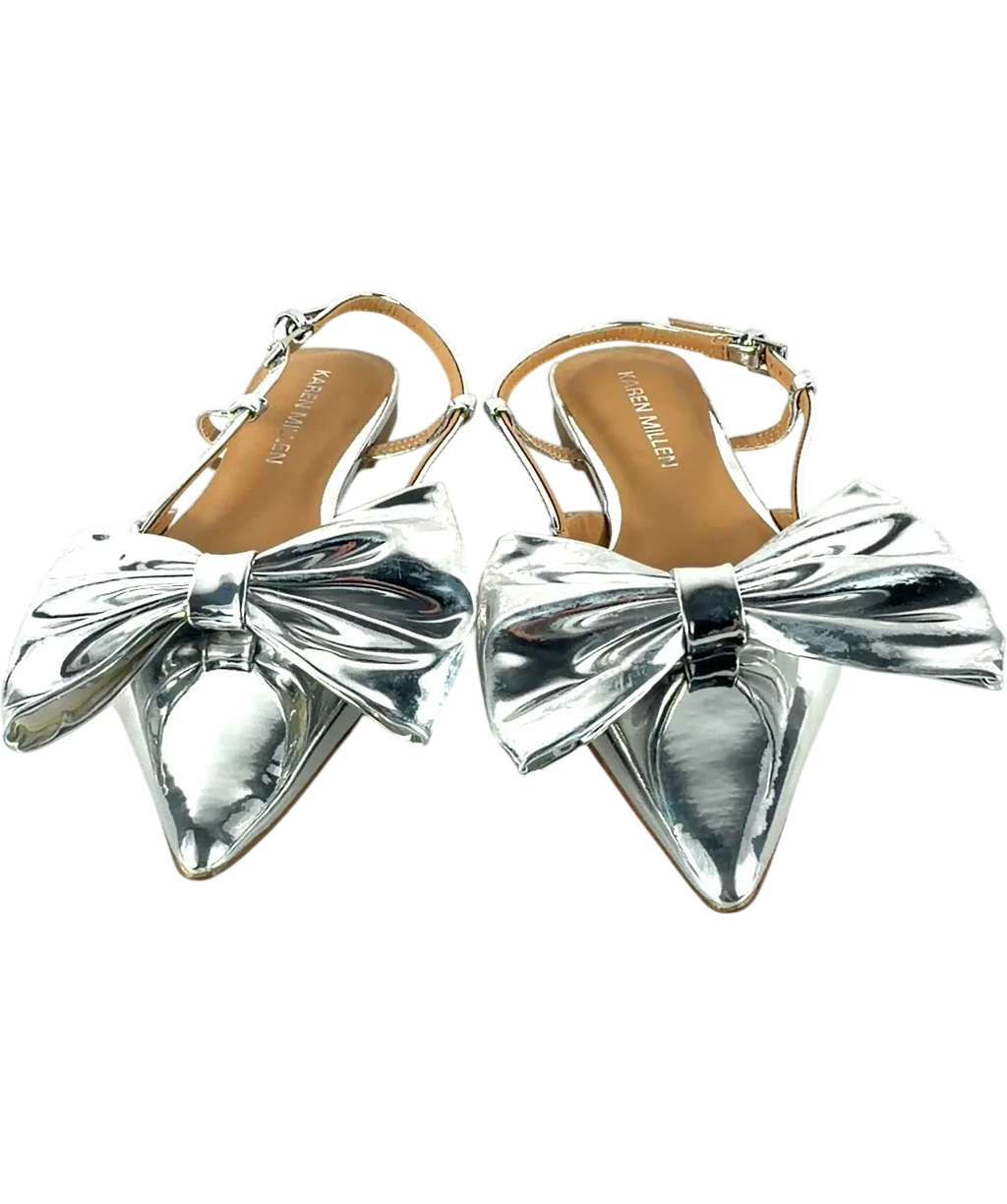 KAREN MILLEN silver Colour, size UK 5 EU 38 👠 — detail