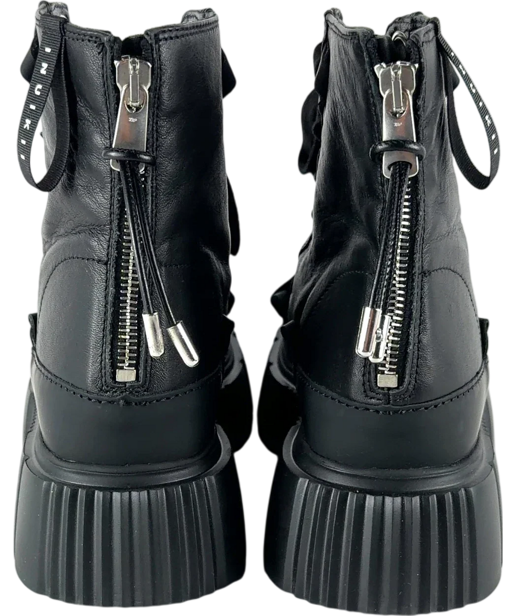 INUIKII Black Colour, size UK 5 EU 38 👠 — back