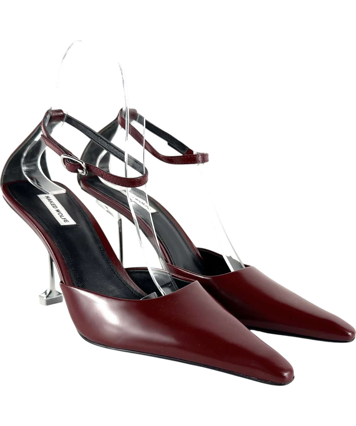 Naked Wolfe burgundy Colour, size UK 4 EU 37 👠 — front