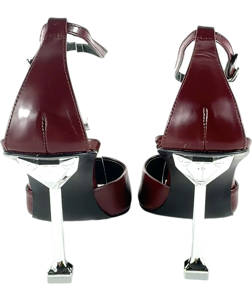 Naked Wolfe burgundy Colour, size UK 4 EU 37 👠 — back