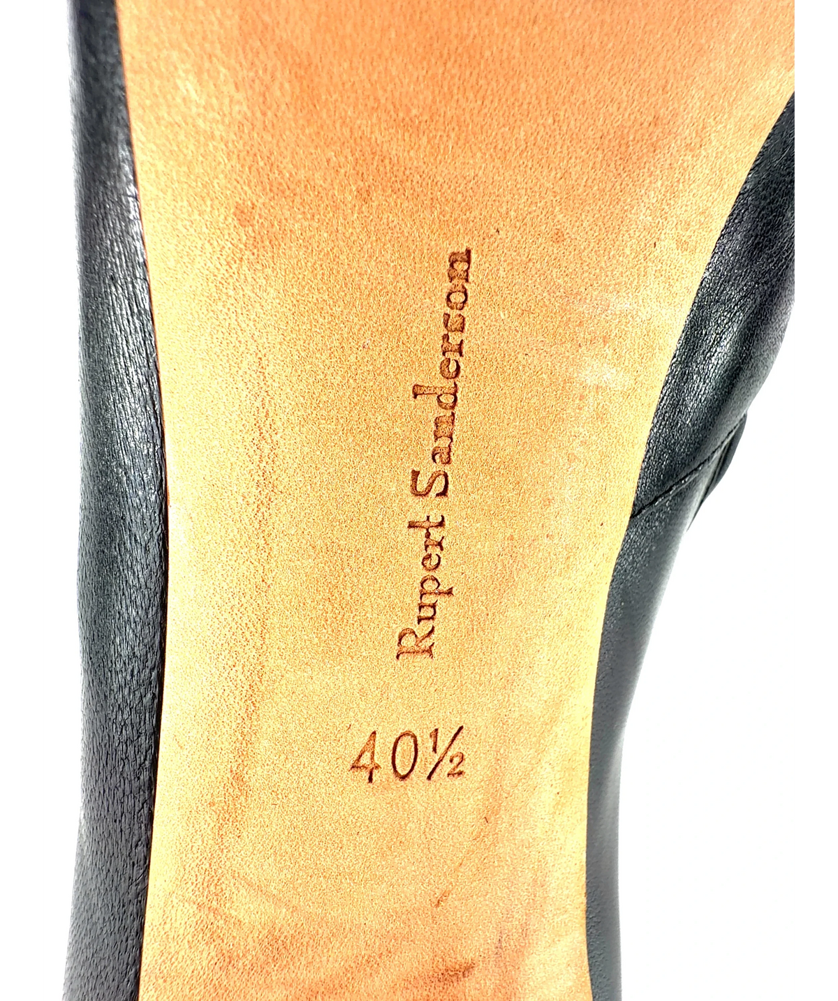 Rupert Sanderson Black Colour, size UK 7.5 EU 40.5 👠 — fabric detail