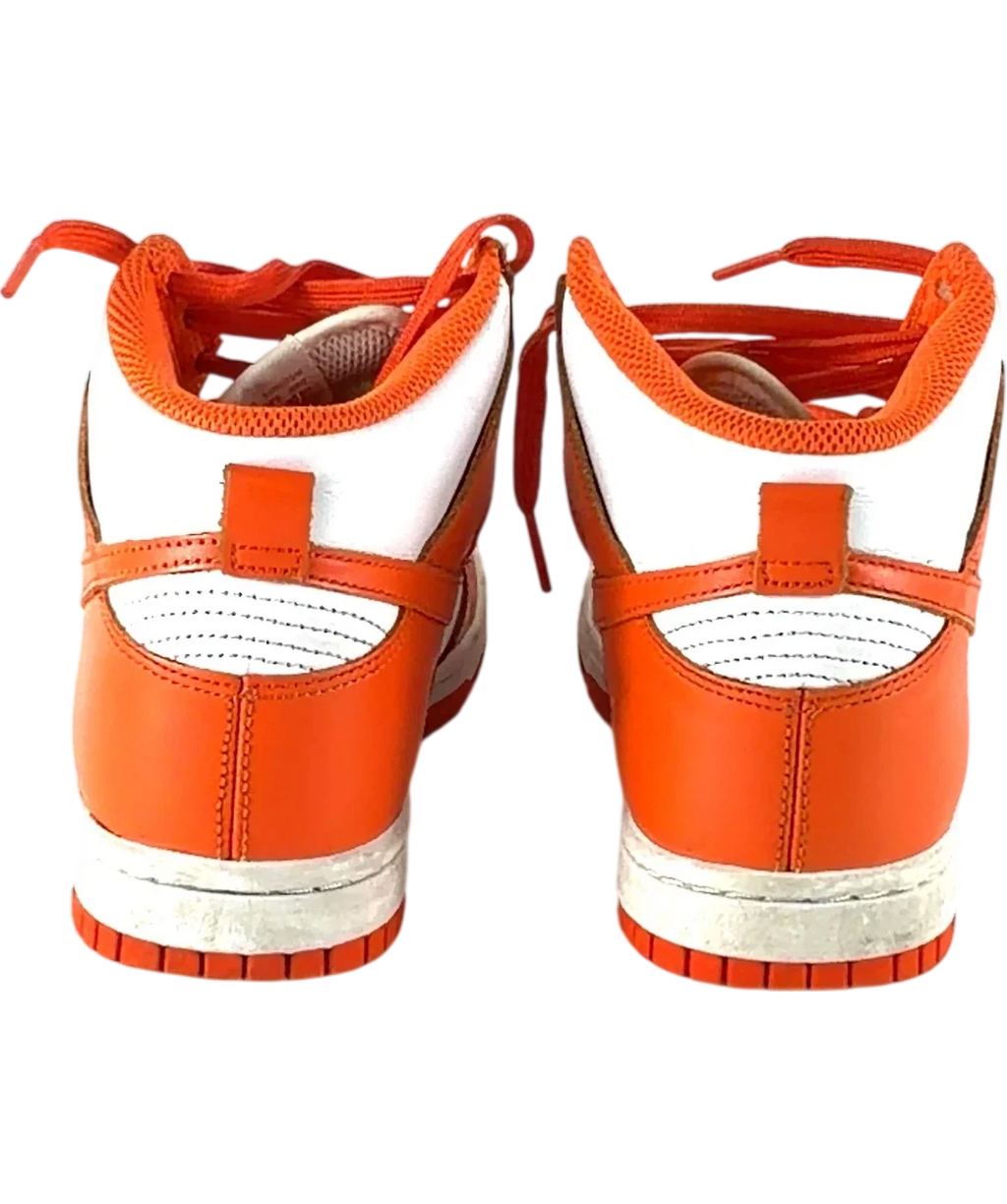 Nike Orange Dunk High "Syracuse", size UK 4 EU 37 👠 — back