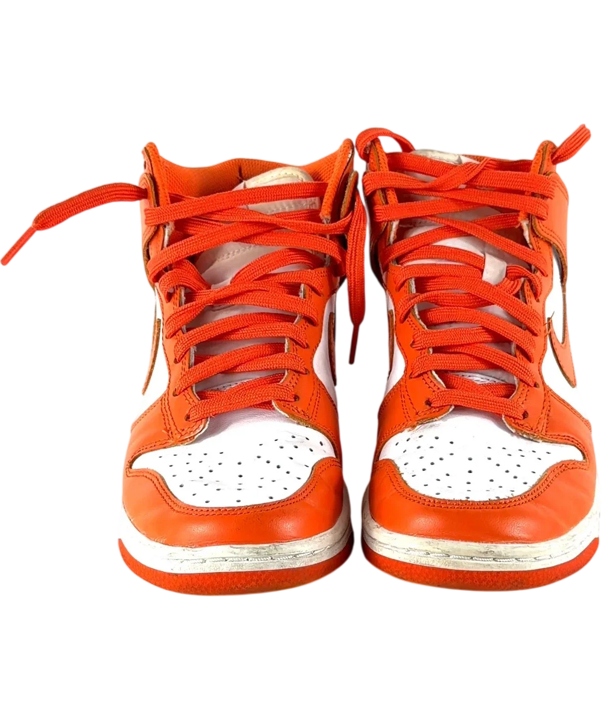 Nike Orange Dunk High "Syracuse", size UK 4 EU 37 👠 — detail