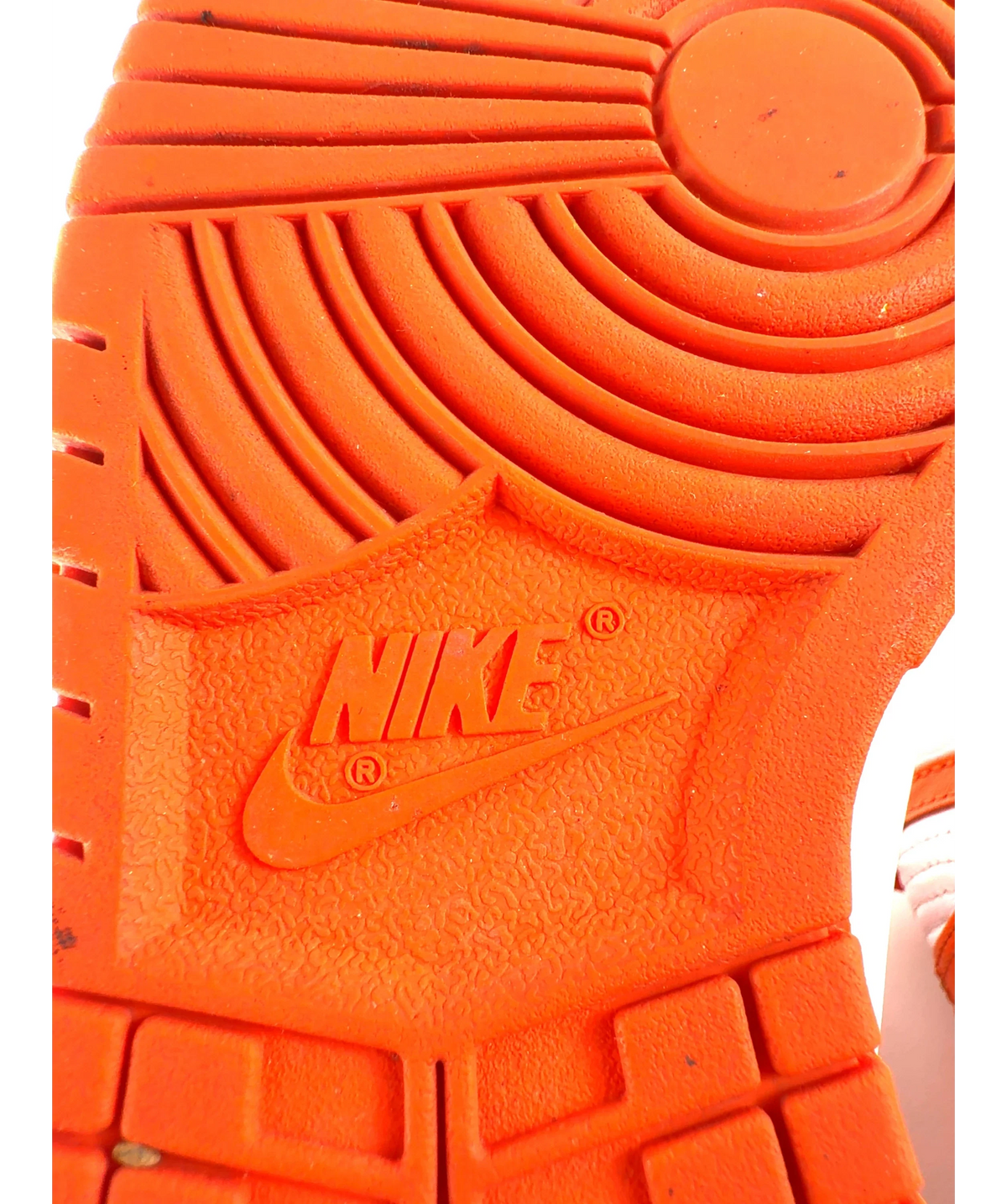 Nike Orange Dunk High "Syracuse", size UK 4 EU 37 👠 — care label