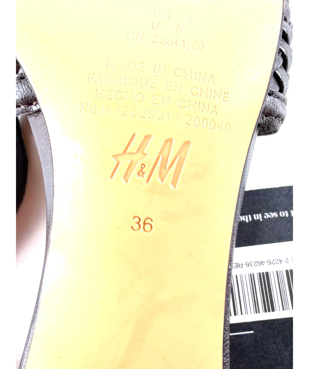 H&M Brown Colour, size UK 3 EU 36 👠 — care label