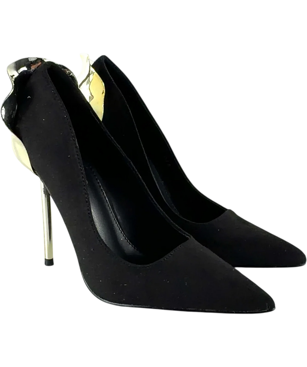 Fashion Nova Black Colour, size UK 6 EU 39 👠 — front