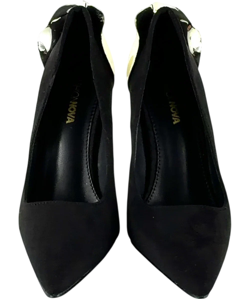 Fashion Nova Black Colour, size UK 6 EU 39 👠 — detail