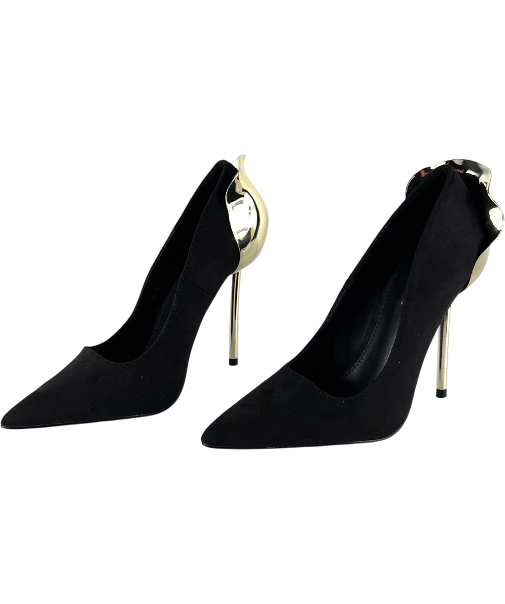 Fashion Nova Black Colour, size UK 6 EU 39 👠 — label