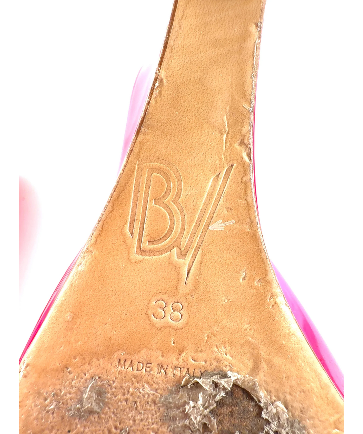 Emili Sindlev x Bettina Vermillon Pink Britney Wedge Mules, size UK 5 EU 38 👠 — fabric detail