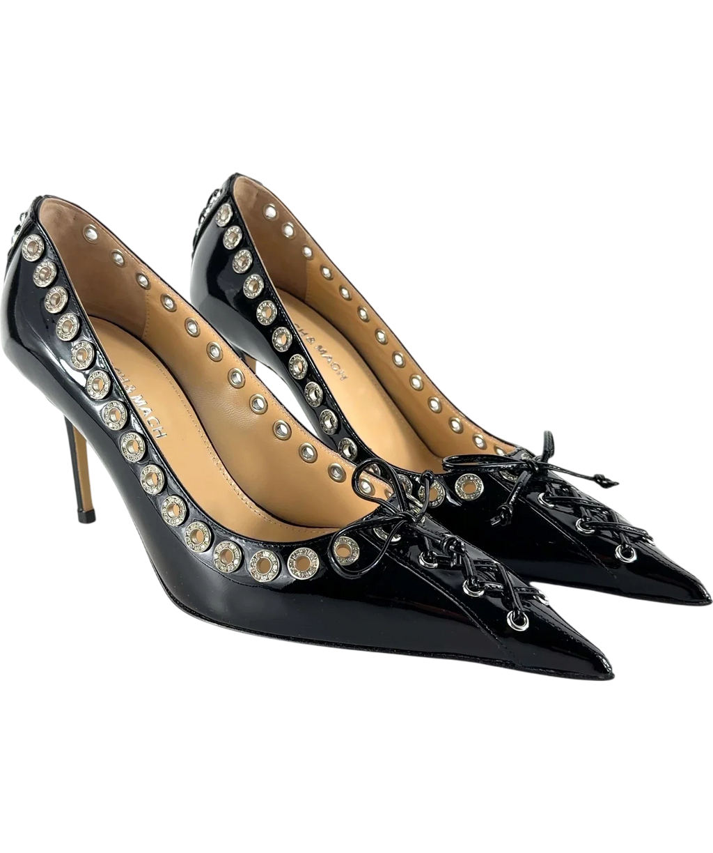 Mach & Mach Black Colour, size UK 5 EU 38 👠 — front