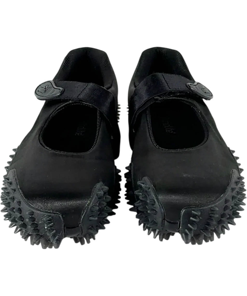 Puma Black Mostro Fey Satin Sneakers Women, size UK 4 EU 37 👠 — detail