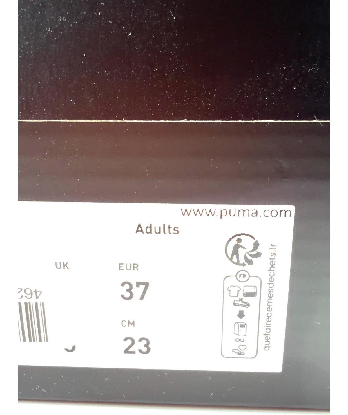 Puma Black Mostro Fey Satin Sneakers Women, size UK 4 EU 37 👠 — fabric detail