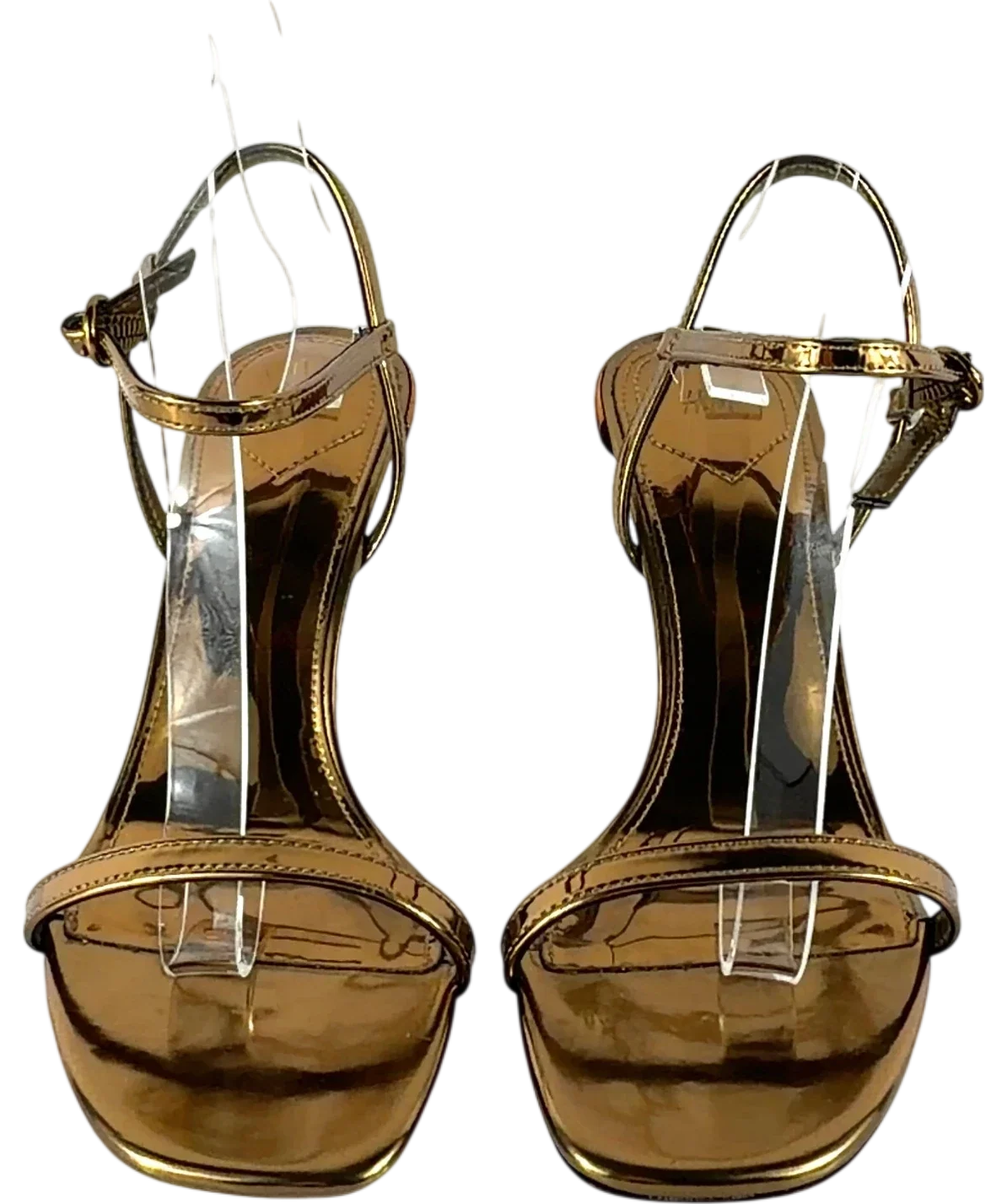 H&M bronze Heeled Strappy Sandals, size UK 4 EU 37 👠 — detail