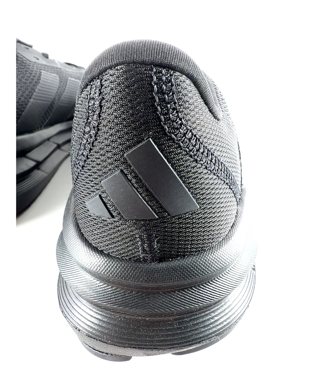 adidas Black Galaxy 7, size UK 9.5 EU 43.5 👞 — care label