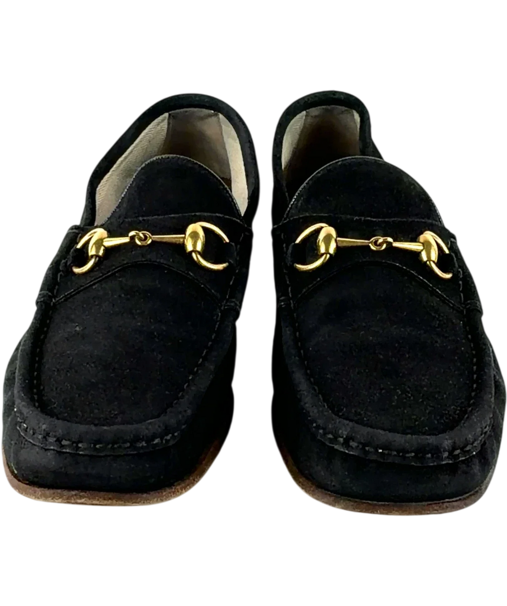 Gucci Black Men's Horsebit 1953 Loafer, size UK 10 EU 44 👞 — detail