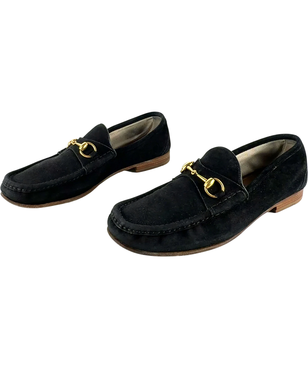 Gucci Black Men's Horsebit 1953 Loafer, size UK 10 EU 44 👞 — label