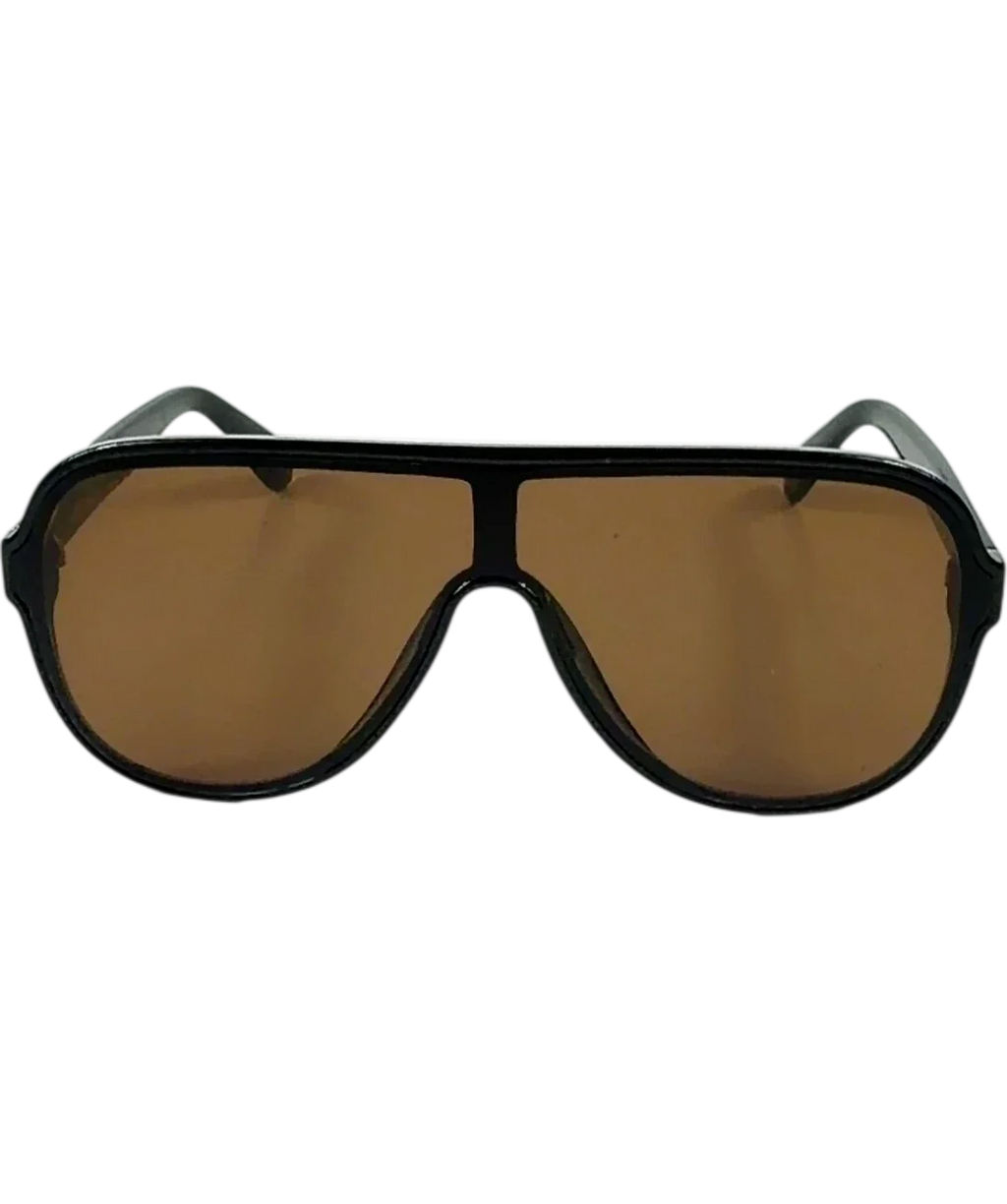 & OTHER STORIES Black Aviator Style Sunglasses — front