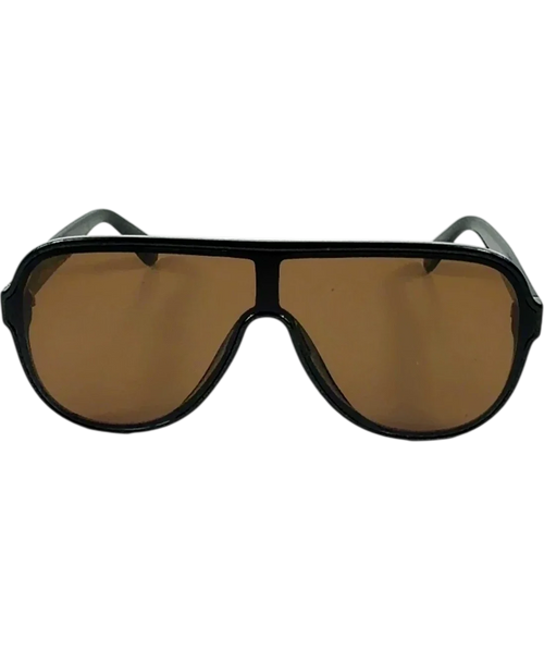 & OTHER STORIES Black Aviator Style Sunglasses — front