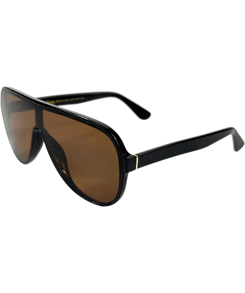 & OTHER STORIES Black Aviator Style Sunglasses — back