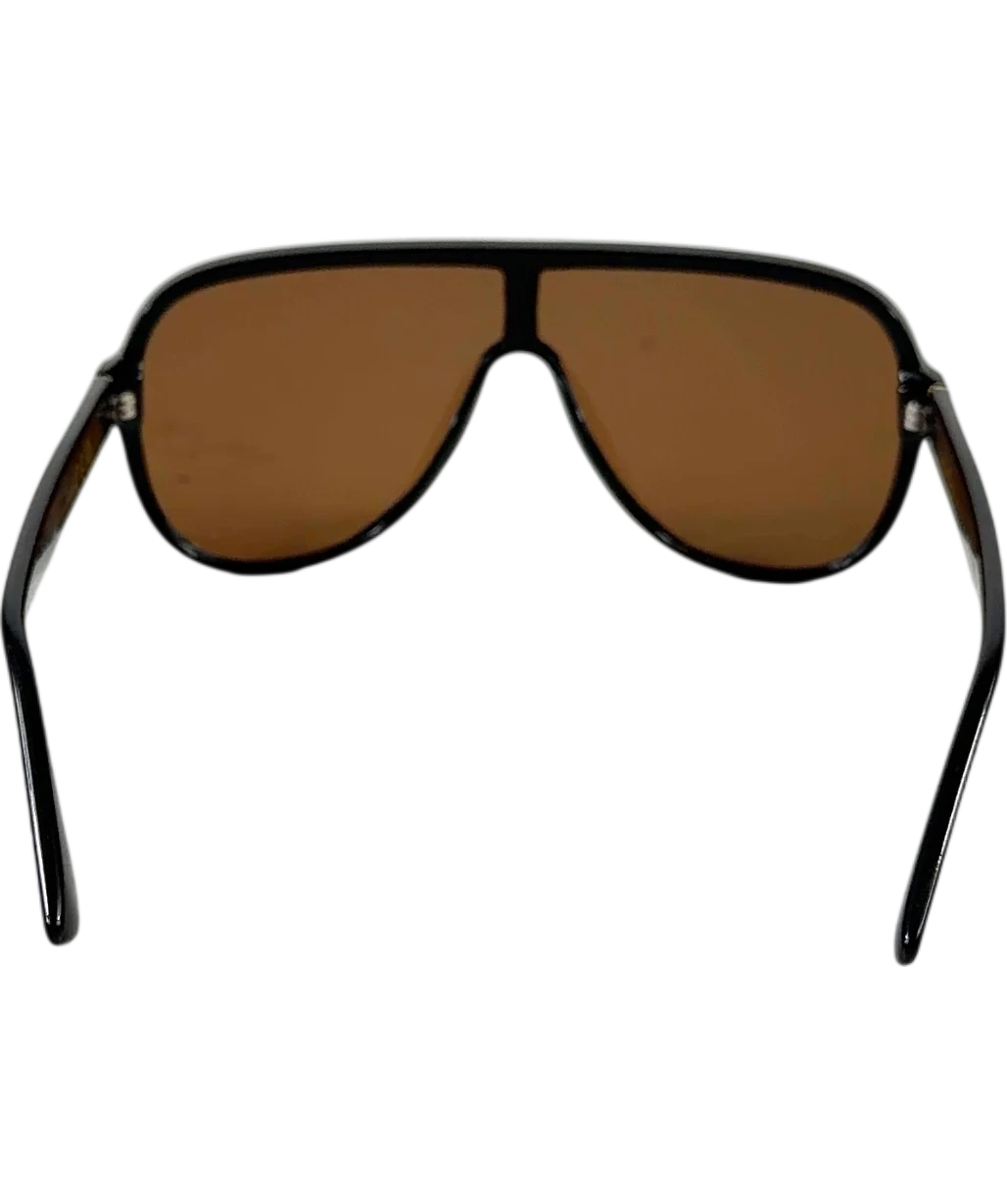 & OTHER STORIES Black Aviator Style Sunglasses — fabric detail