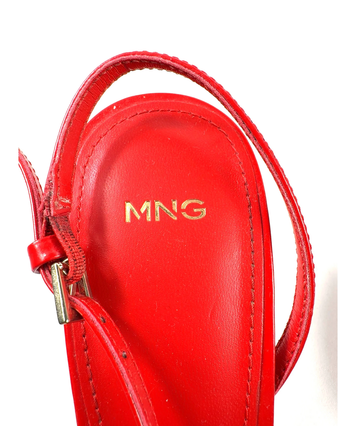 MANGO Red Colour, size UK 6 EU 39 👠 — fabric detail