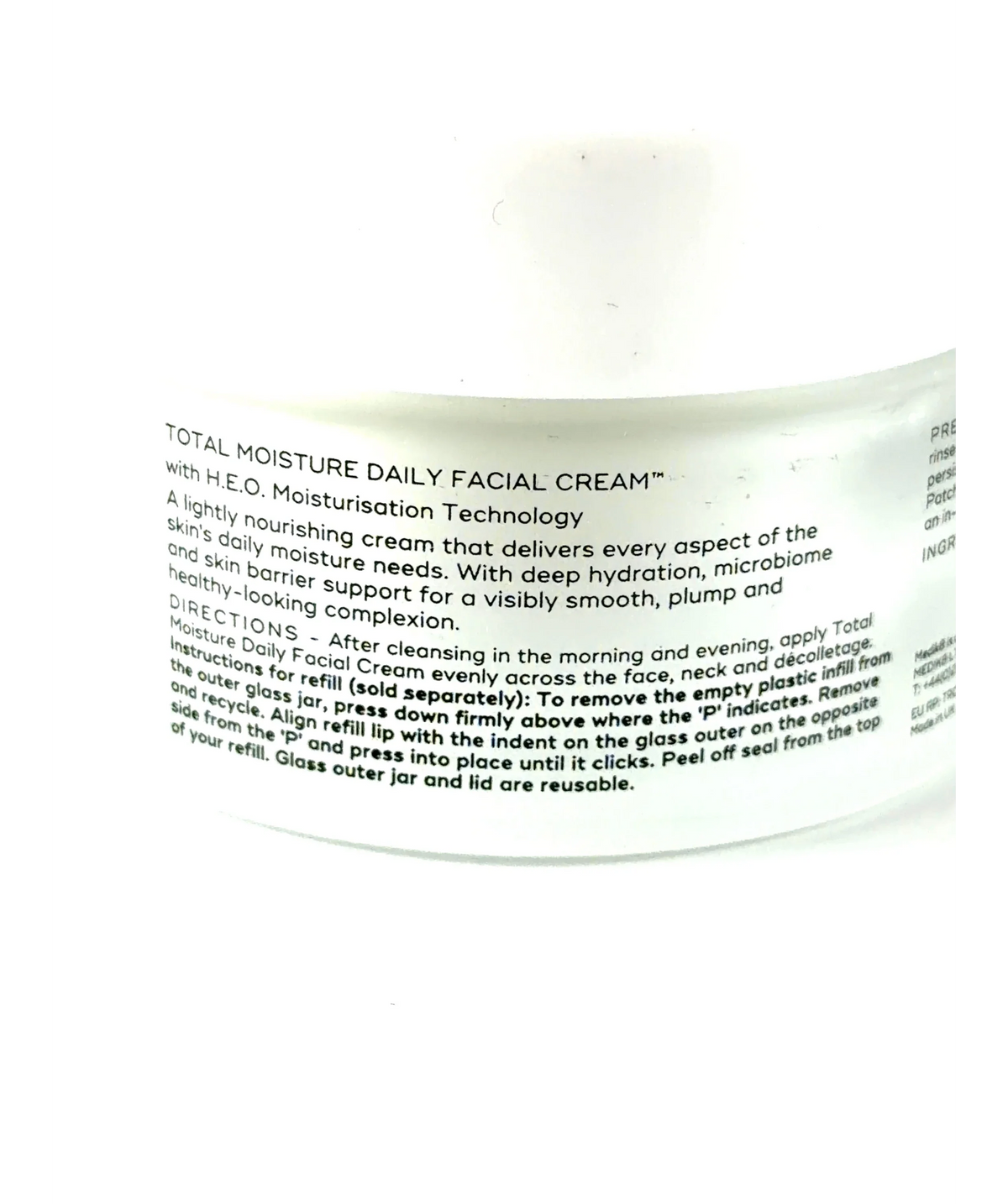 medik8 Total Moisture Daily Facial Cream, size 50ml — fabric detail