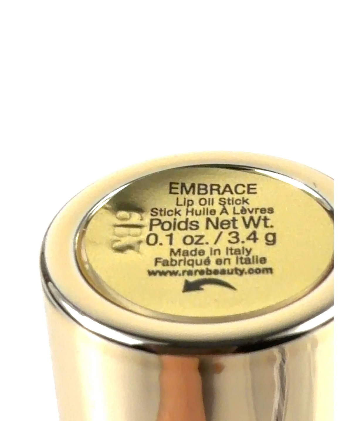 Rare Beauty EMBRACE Soft Pinch Lip Oil Stick, size 3.4g — care label
