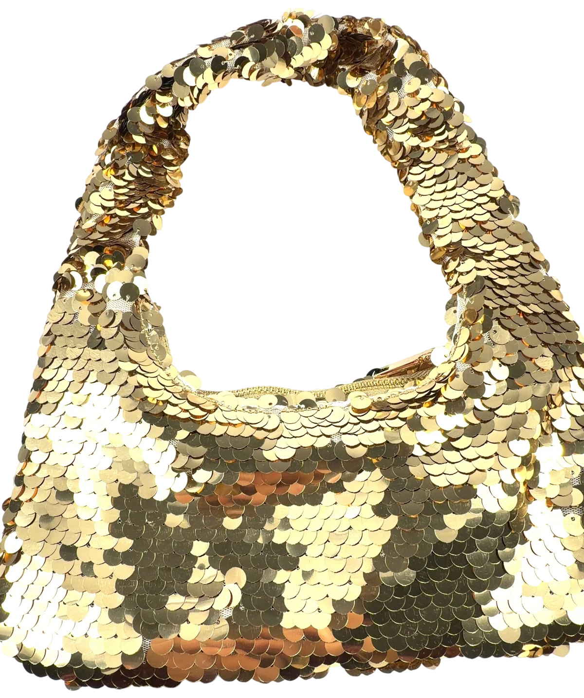 WHITE FOX gold Kole Sequin Shoulder Bag — back