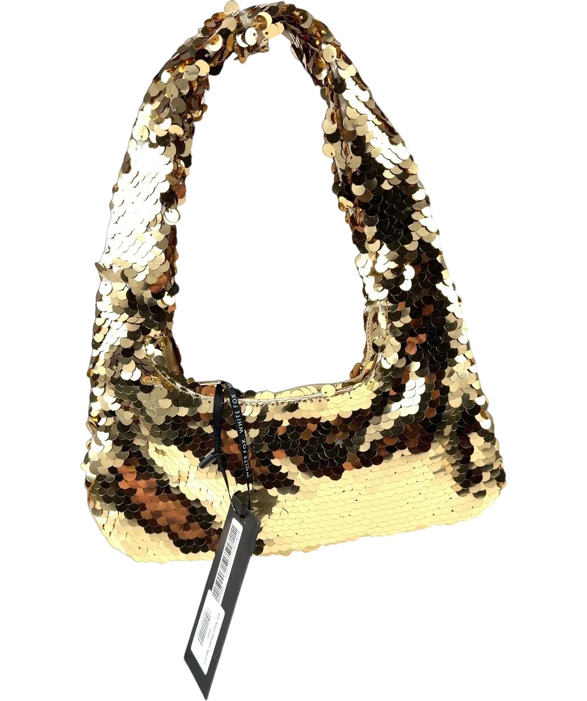 WHITE FOX gold Kole Sequin Shoulder Bag — detail