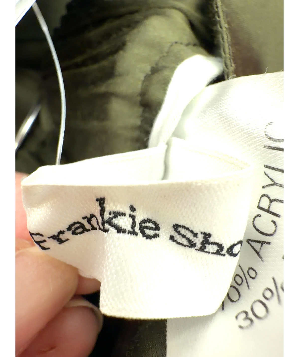 FRANKIE SHOP Green Colour, size UK M/L — detail