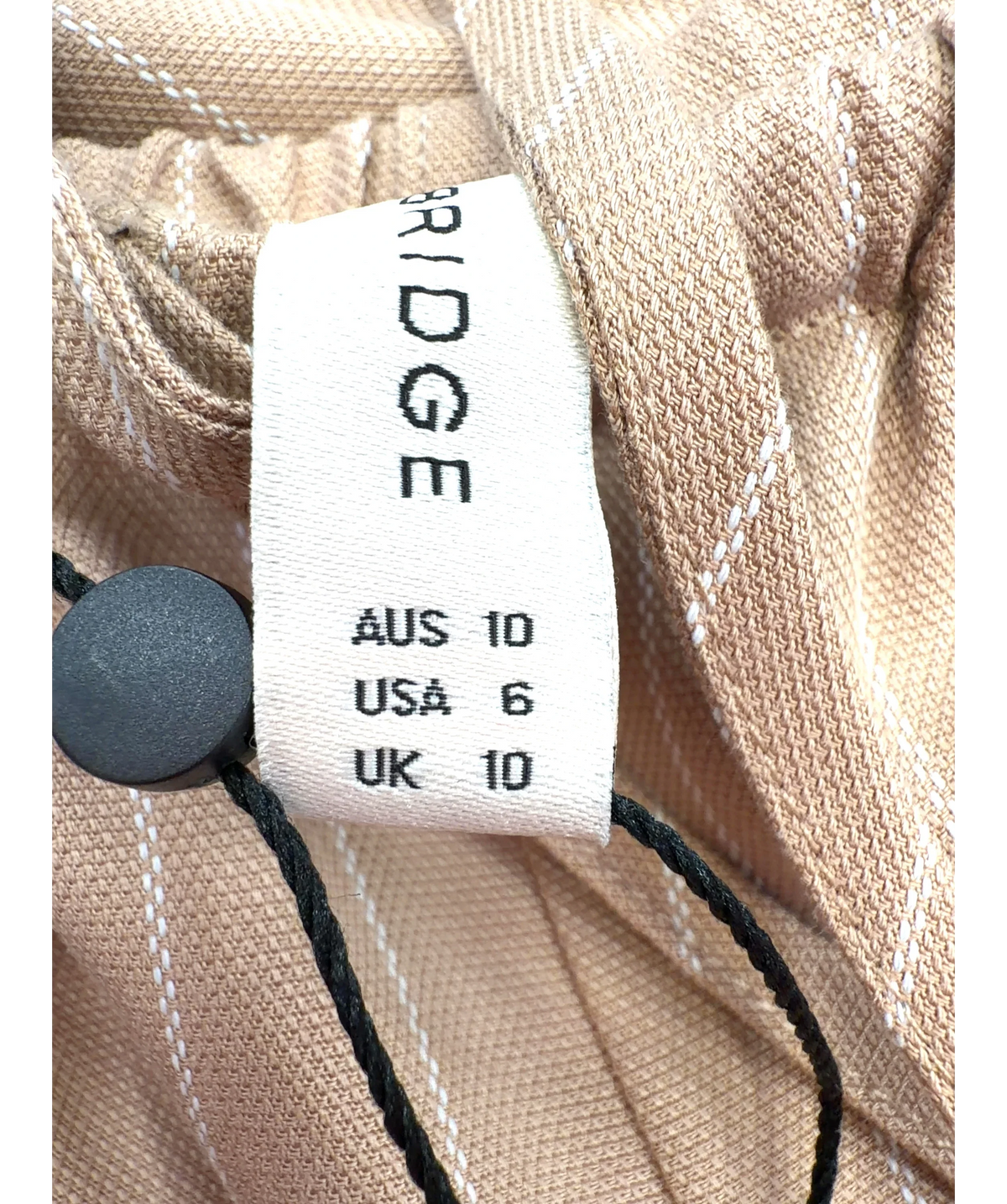 BEC+ BRIDGE camel Almeria Pant, size UK 10 — care label