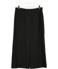 THE FRANKIE SHOP Black Judy Midi Skirt, size UK S — front