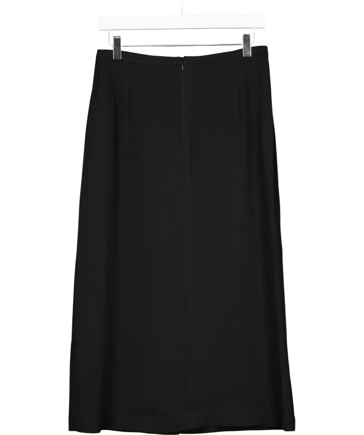 THE FRANKIE SHOP Black Judy Midi Skirt, size UK S — back