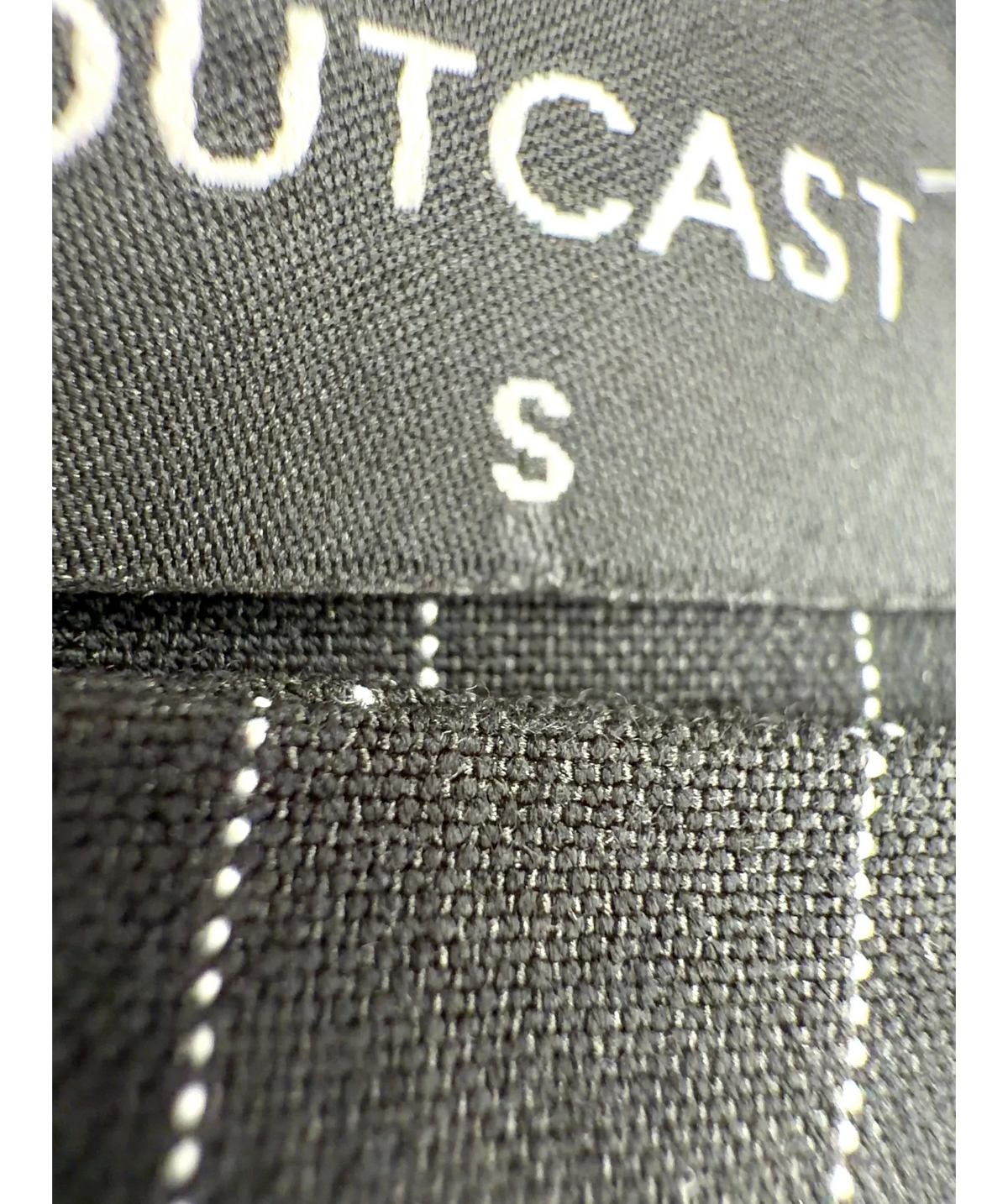 Outcast Black Colour, size UK S — care label