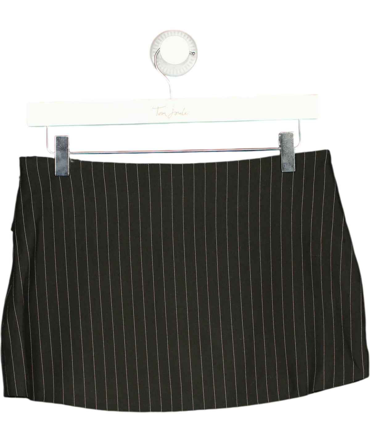 Outcast Black Pinstripe Kessia Eyelet detail Mini Skirt UK S — Back