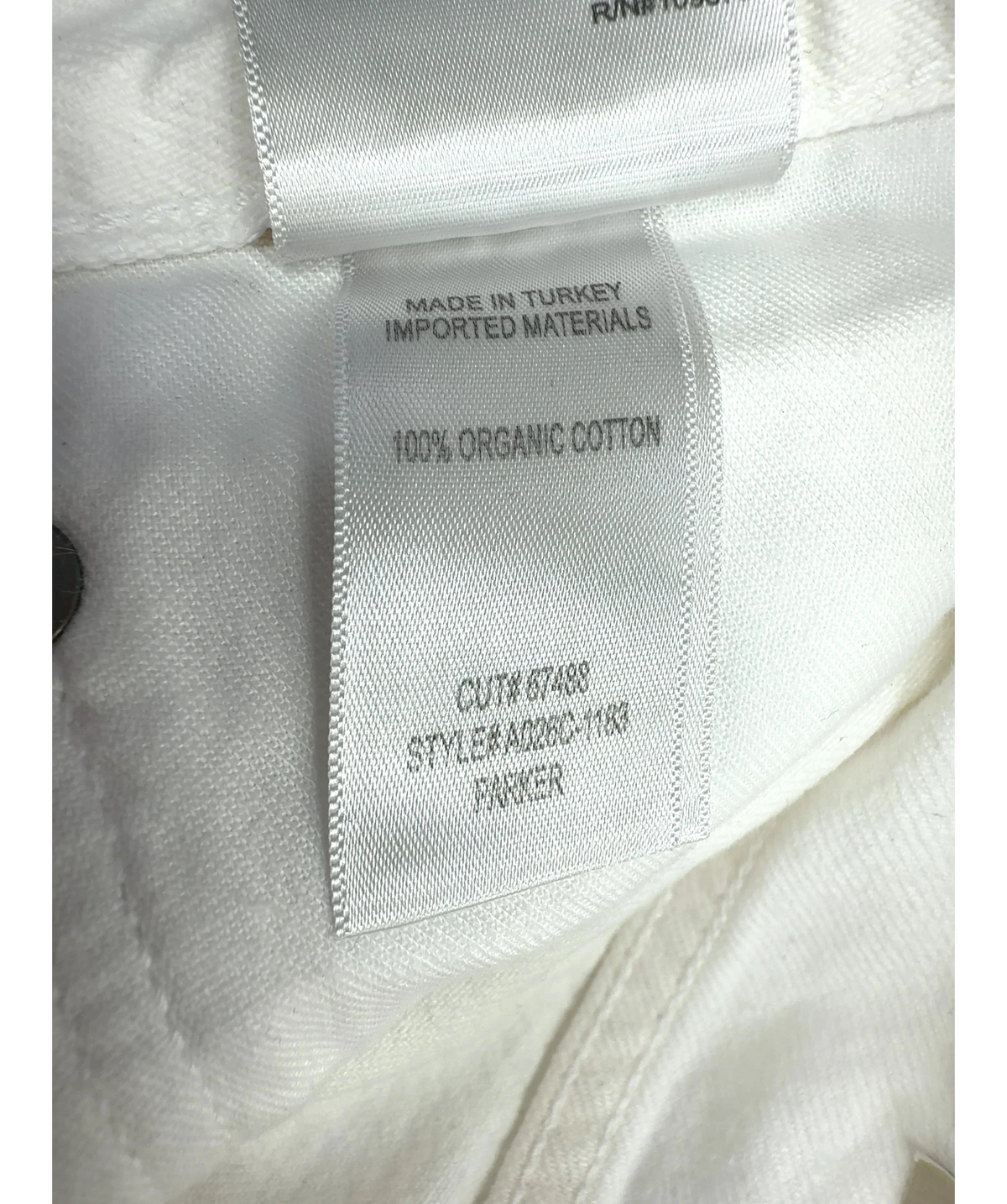 AGOLDE White Parker Vintage Cut-Off Short, size W29 — label