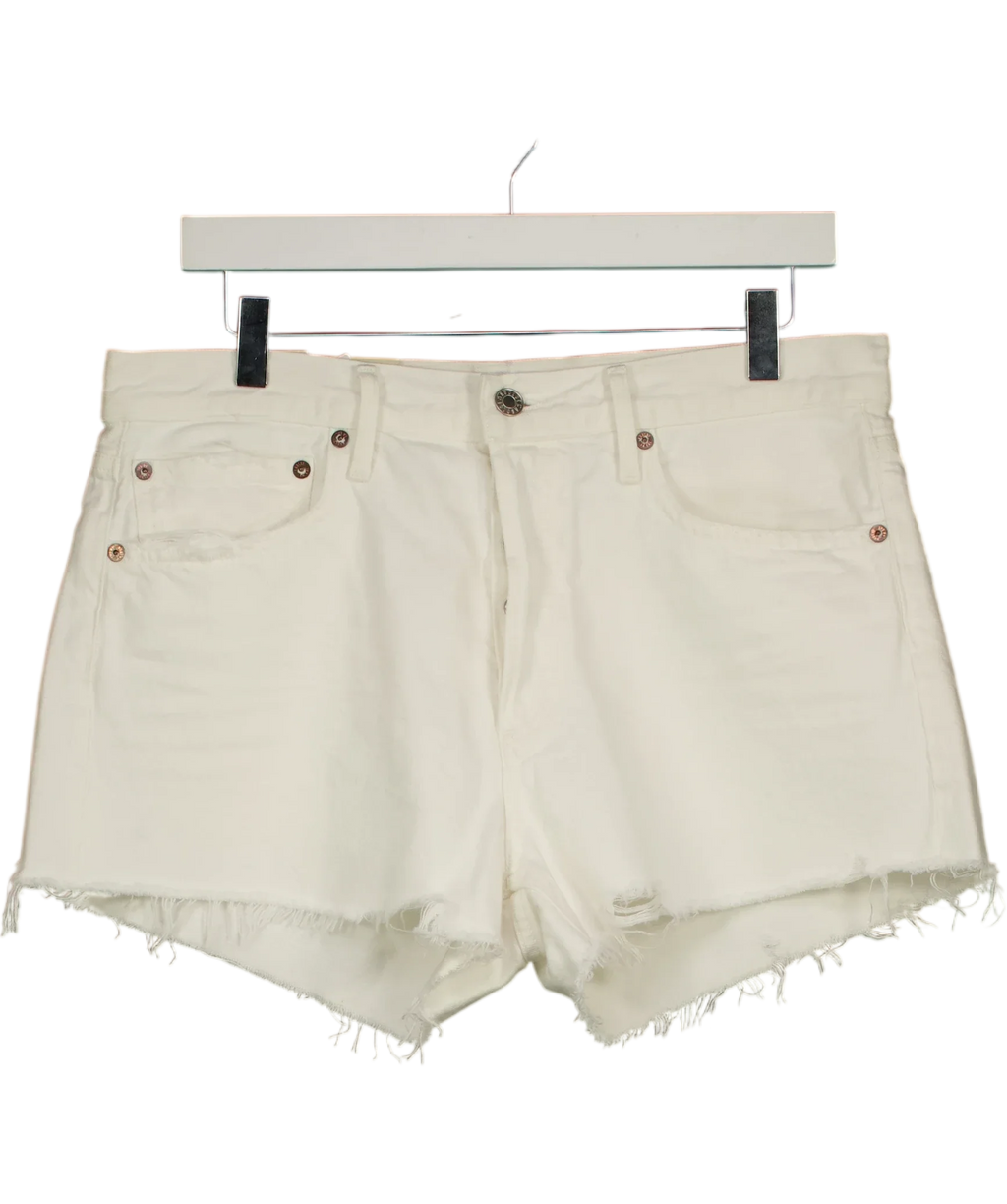 AGOLDE White Parker Vintage Cut-Off Short, size W29 — front