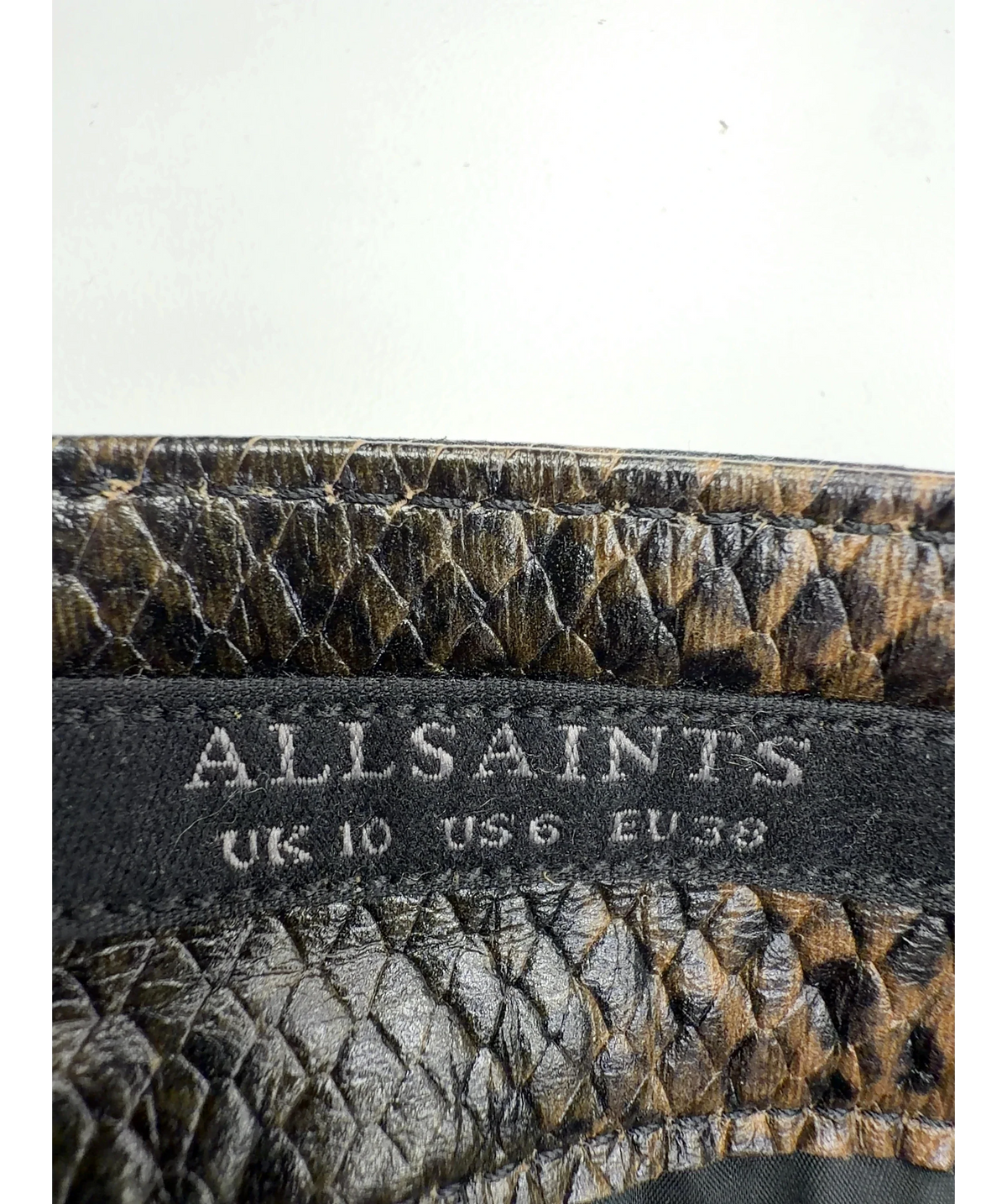 ALLSAINTS Brown Colour, size UK 10 — detail