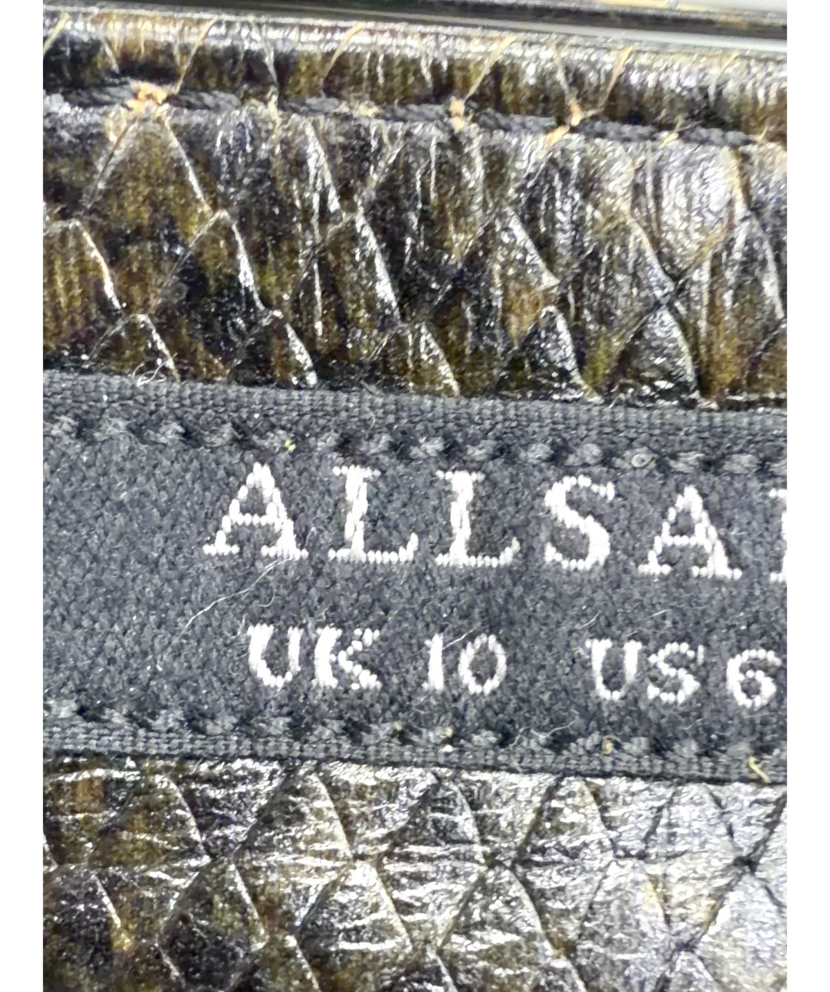ALLSAINTS Brown Colour, size UK 10 — care label