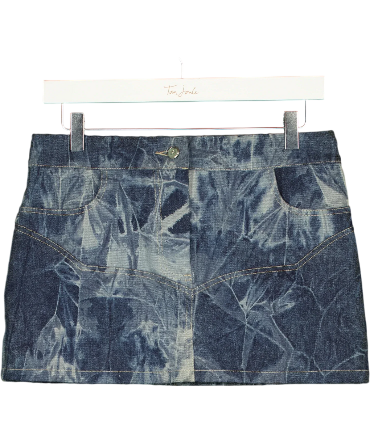 BEC+ BRIDGE Blue Royce Mini Skirt, size UK 8 — front