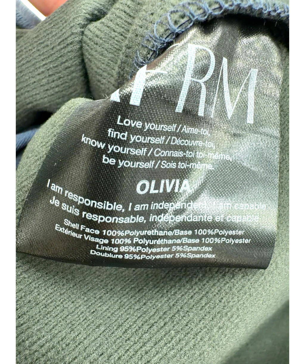 AFRM navy Olivia Skirt, size UK XS — label