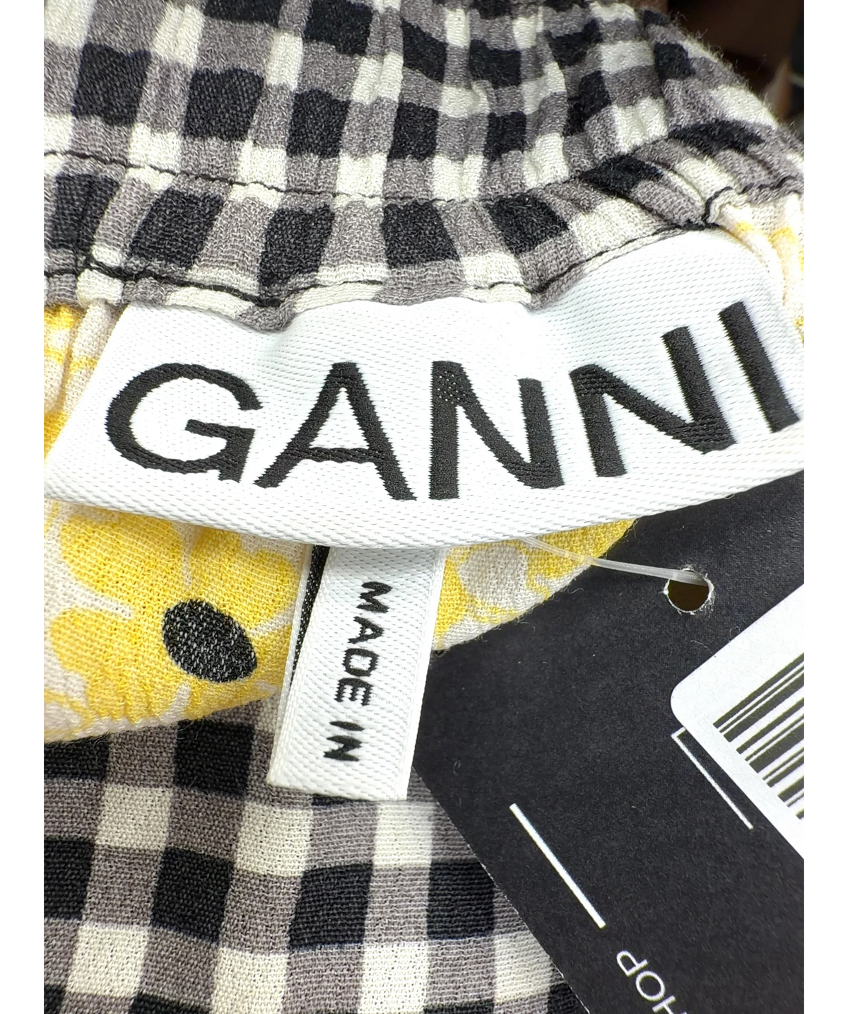 Ganni Yellow Colour, size UK S — label