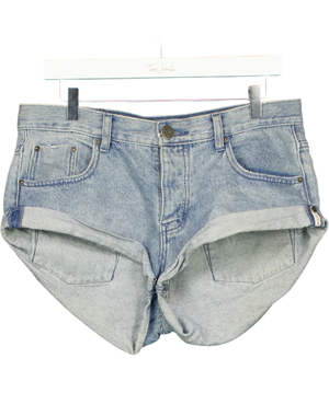 One x One Teaspoon Blue High Waist rise Bandits Denim Shorts  W28