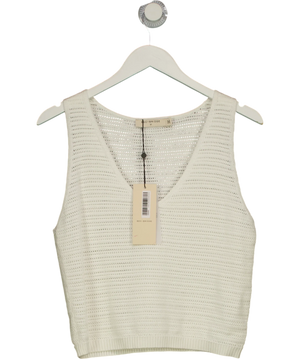 Bec+ Bridge Ravyn V Neck Vest White UK M